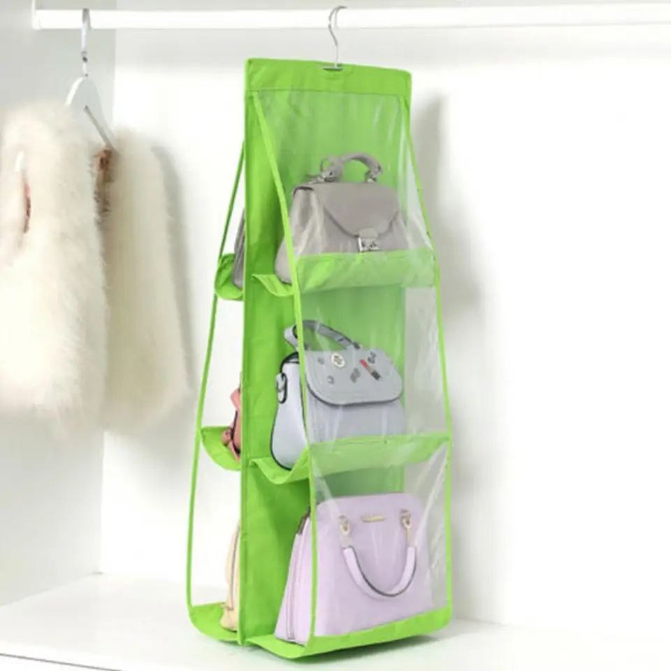 6 Pocket Bag Hanging Storage Organizer (3) 6 Pocket Bag Hanging Storage Organizer - Image 1