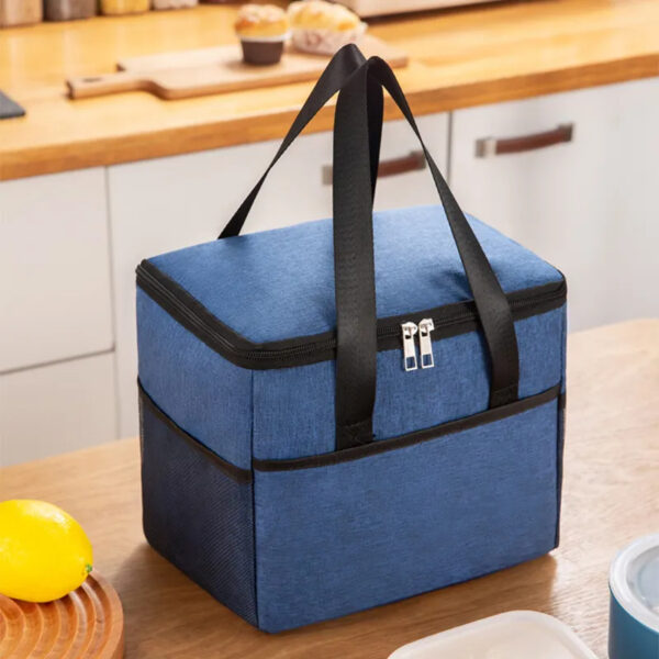 Square Aluminum Insulated Lunch Bag