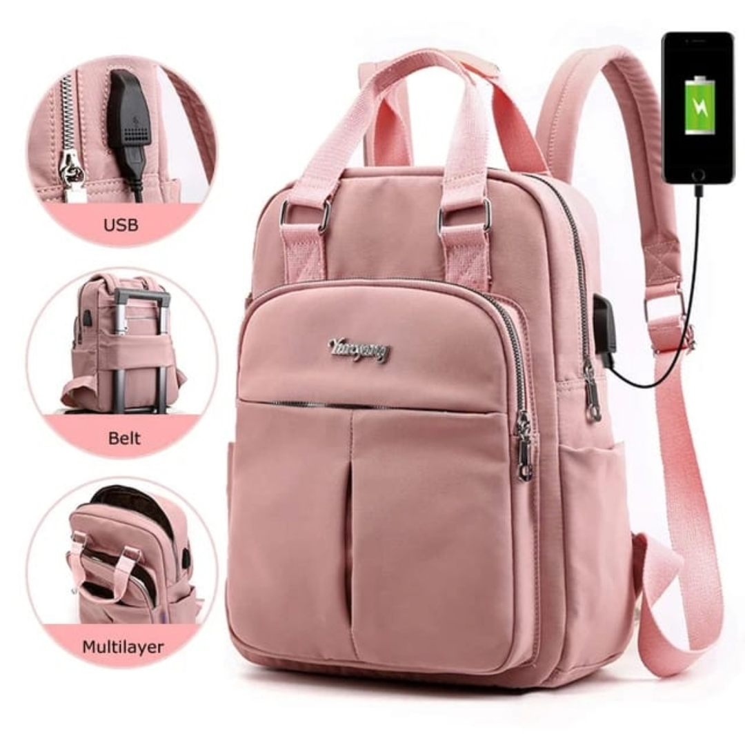 Stylish Multi-Function School, College & Laptop Backpack (4) Stylish Multi-Function School, College & Laptop Backpack - Image 1