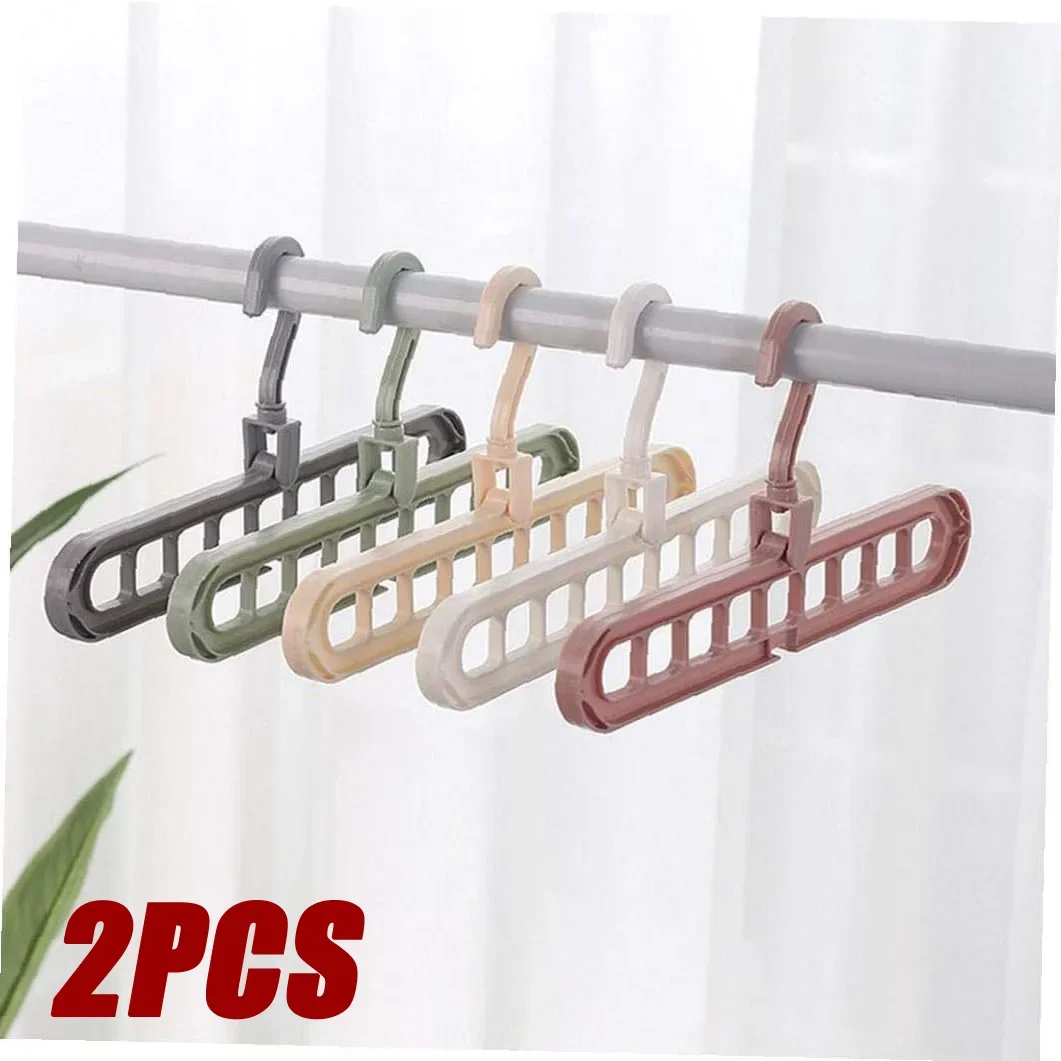 2 pcs Set Folding Magic Hanger Clothes Organizer 2 pcs Set Folding Magic Hanger Clothes Organizer - Image 1